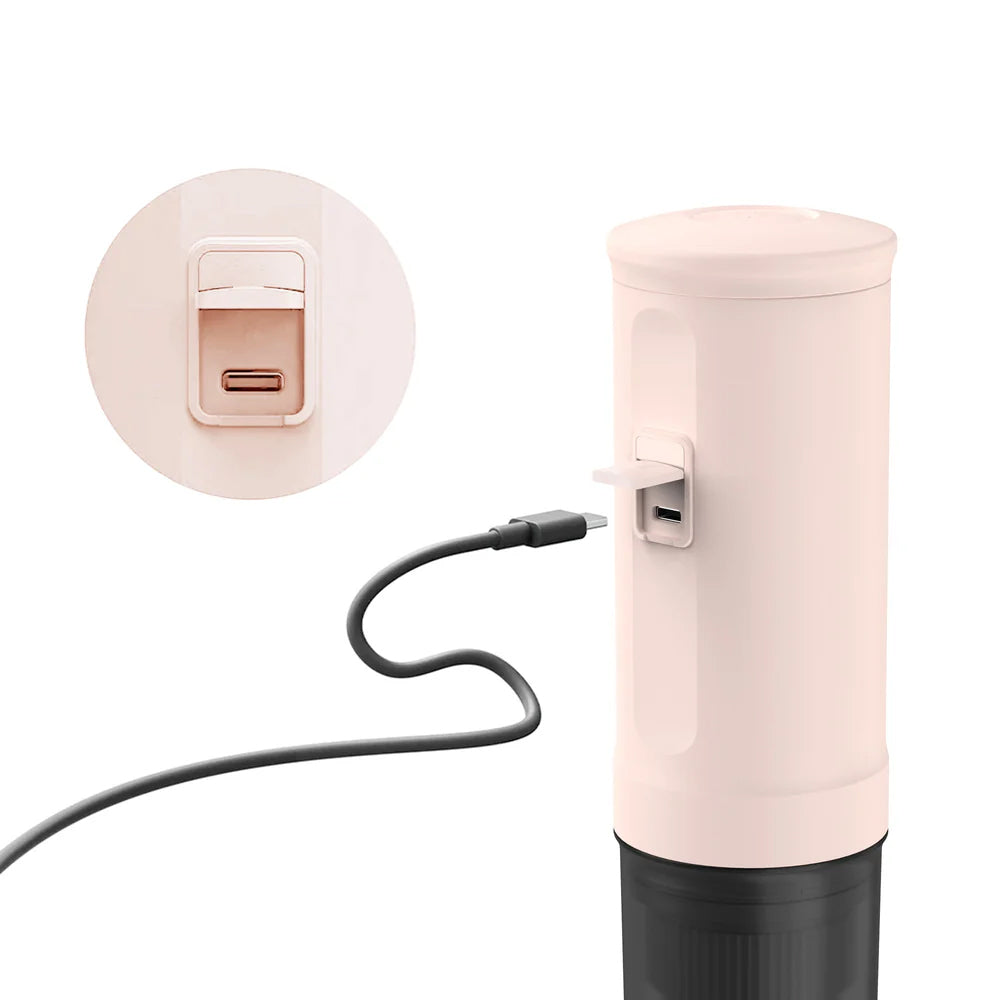 Portable Espresso Machine (Rose Quartz) Gift Set