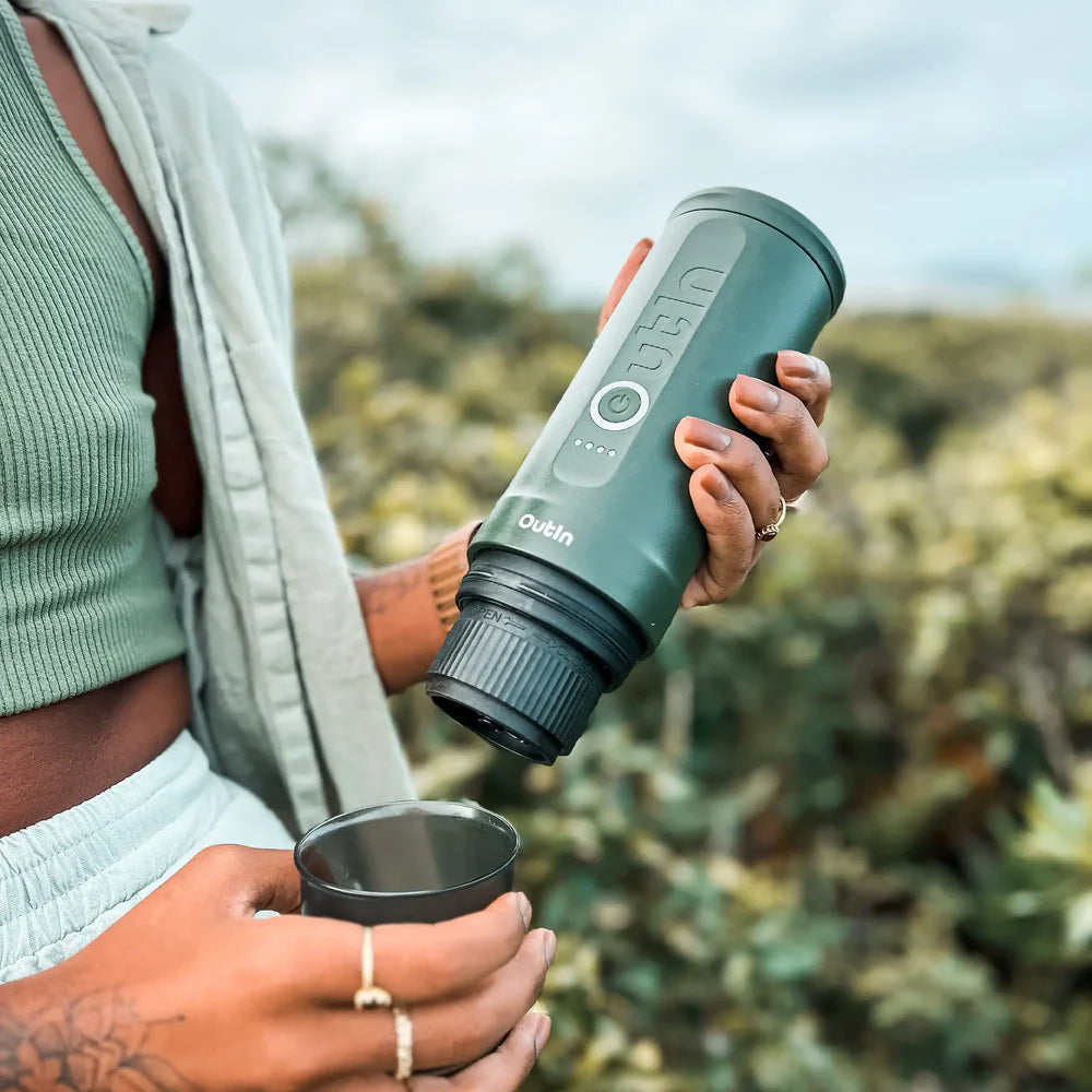 Portable Espresso Machine (Forest Green)