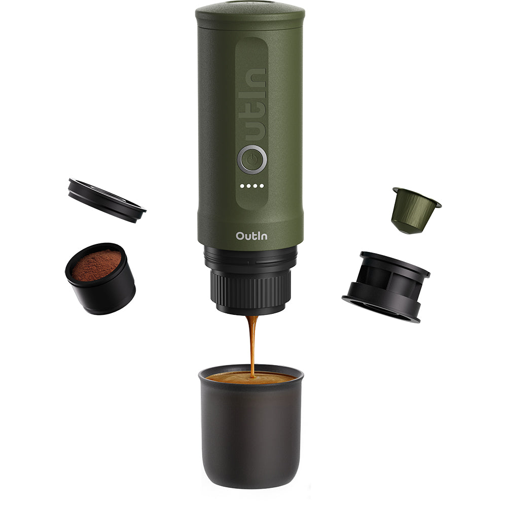Portable Espresso Machine (Forest Green)
