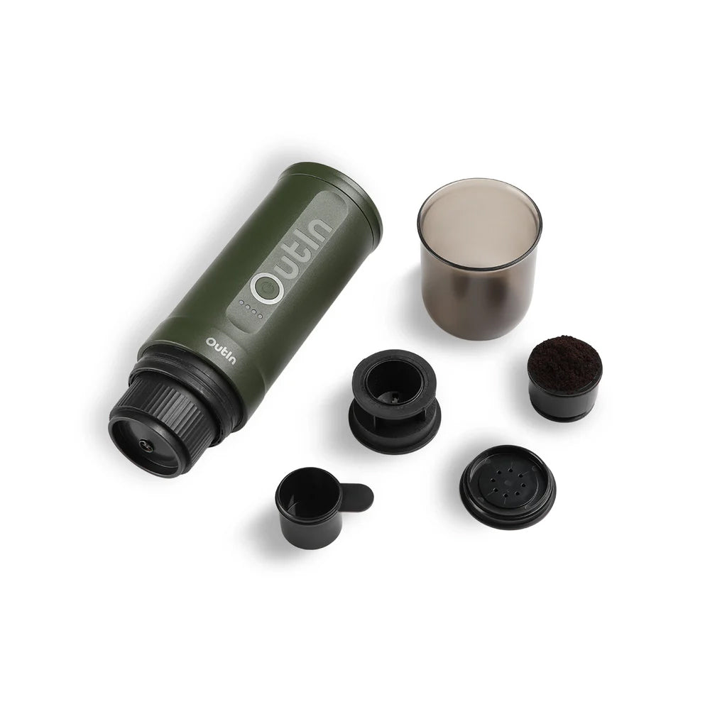 Portable Espresso Machine (Forest Green)