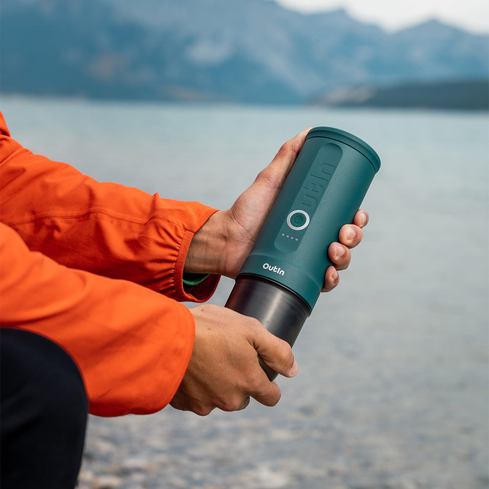 Portable Espresso Machine (OutIn Teal)