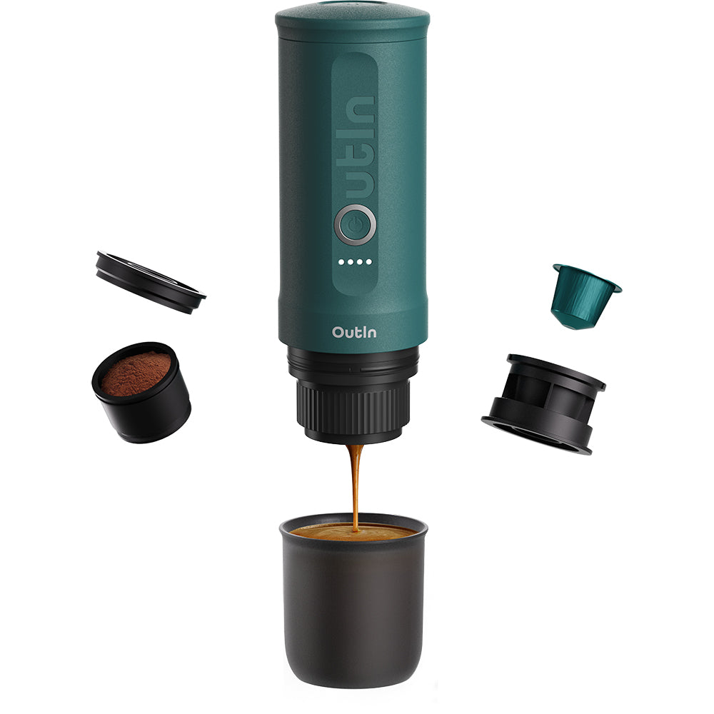 Portable Espresso Machine (OutIn Teal)