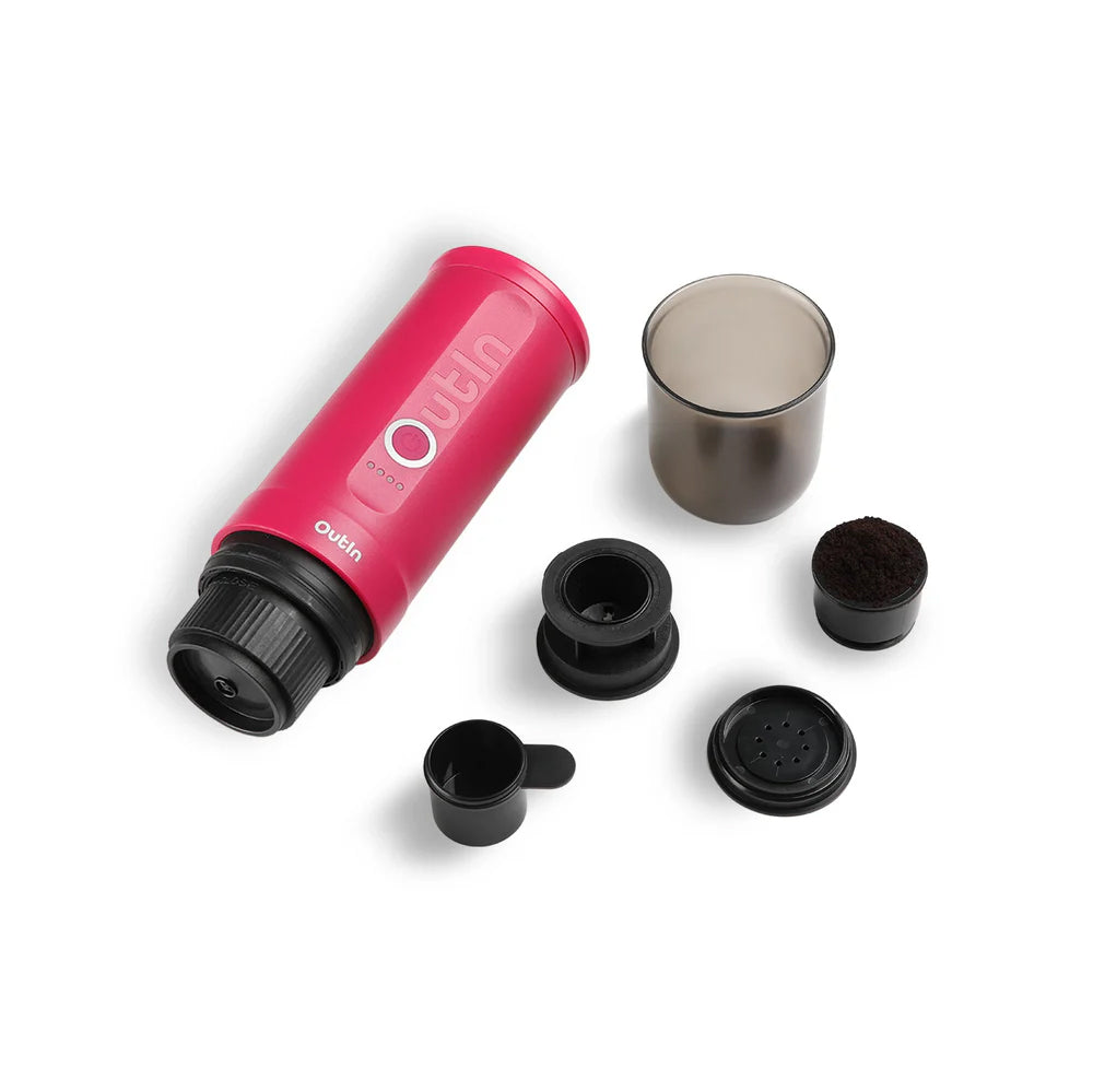 Portable Espresso Machine (Fuchsia Pink)