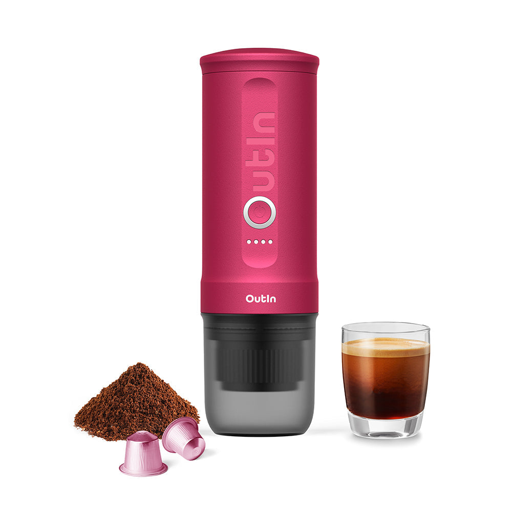 Portable Espresso Machine (Fuchsia Pink)