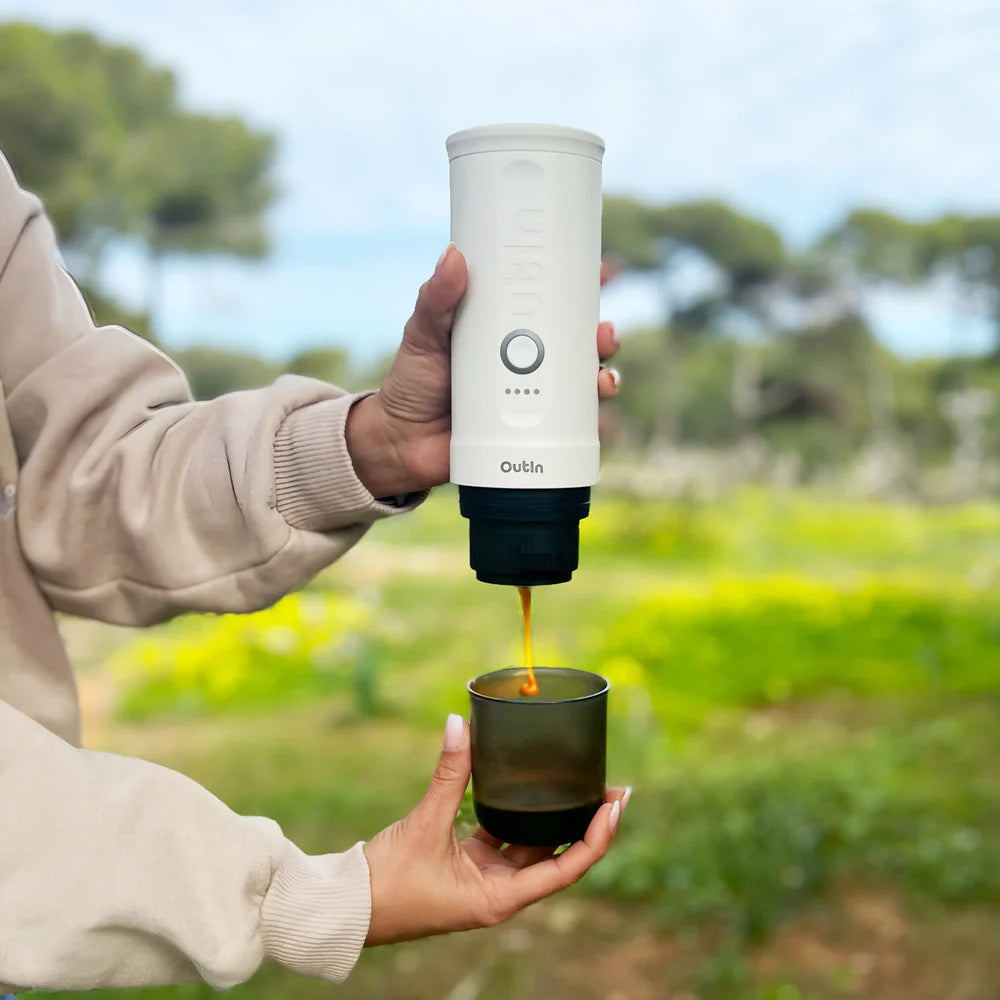 Portable Espresso Machine (Pearl White)