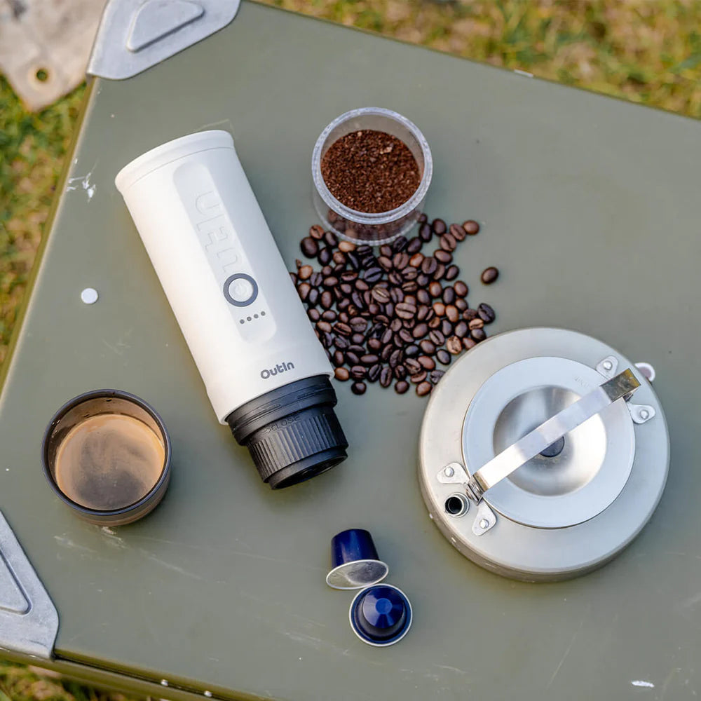 Portable Espresso Machine (Pearl White)