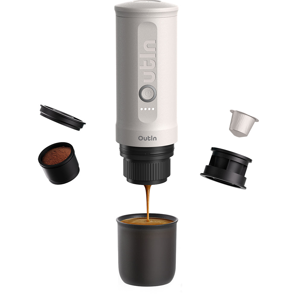 Portable Espresso Machine (Pearl White)